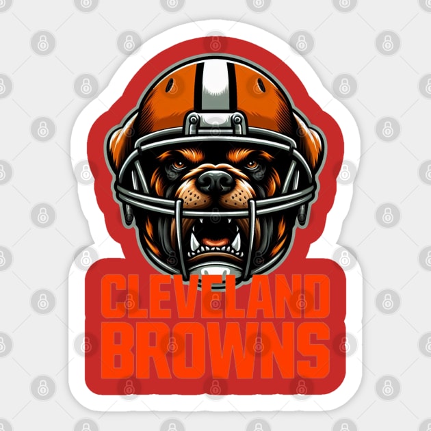 Cleveland Browns Sticker by fadinstitute